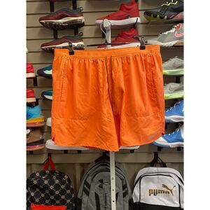 Nike Men's 2XL Dri-Fit Orange Running Shorts Standard Fit 7" New with Tags!